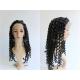 Natural Color Full Lace Remy Hair Wigs , Deep Wave Curly Hair Extensions