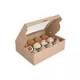 Luxury Cookie Dessert Reusable Packaging Box Cupcake Holder Paper Box With Inserts