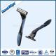 Safety Plastic Triple Blade Razor With Pivoting Head Smooth And Comfortable
