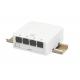 4port Small Indoor Fiber Termination Box For 35mm DIN Rack Mounted