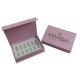Custom Pink and Gold Logo Vial Perfume Glass Bottle Packaging Box for Mini Perfumes