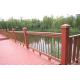 Outdoor Engineered WPC Garden Fence , Waterproof Railing For Safety