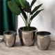 Best design indoor outdoor large big decor electroplate planter pots luxury sliver ceramic flower pot