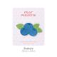 ​​Handmade-Style Blueberry Fabric Decals | No-Fade Color | Perfect for Clothes, Bags & More​