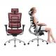 Mail Packing Modern Office Chair with Solid Wood Legs Armrest and Lumbar Support