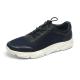 Breathable Navy Lace Up Anti Odor Mens Soft Leather Shoes