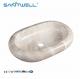 Chaozhou New Models Marble Color Wash Basin Art Above Counter Basin Ceramic Basin