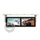 Double Screen Wall Mounted Lcd Bus Digital Signage Display Media Player Shockproof 18.5 Inch