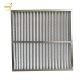 Galvanized Frame G4 Pleated Panel Air Filters For Ventilation System