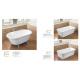 Various Size Acrylic Massage Bathtub / Acrylic Freestanding Tub White Color