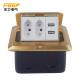 CE Pass Rj45 Floor Socket , Floor Mounted Socket Outlet With USB Charger