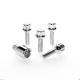 Silver Wobble Car Wheel Bolts High Precision Tapered Seated For Benz Series