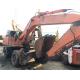 used hydraulic hitachi ex60wd/ex100wd wheel excavator for sale with low price