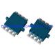 Optical Fiber Adapter LC SM Quad Low Insertion Loss Good Compatibility
