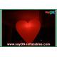 Party Decoration Inflatable Heart Diameter 2m With 12 Led Lighting Colors
