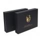 Book Style paper cardboard boxes Cosmetic Packaging Boxes Recyclable Black Color