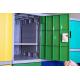 Employee ABS Plastic Lockers Green 8 Comparts 1 Column Coin Operated Lockers
