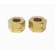 Solid Brass Hex Nut Hexagon Full Locking For Bolts 1/2''