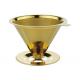 Clever Paperless Coffee Dripper Gold Color Stainless Steel Coffee Filter