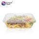 New style disposable plastic lunch box fast food containers, leakproof bento lunch box