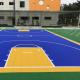 Outdoor Courts Red PP Tiles Sports Flooring 15mm Thickness With Carton Packaging
