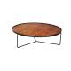 Modern Design Steel Frame Coffee Table Round Rust Resistance