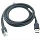 6.5 Feet USB Scanner Cable To Rj48 Rs232 Vx820 Barcode Reader