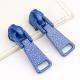 Metal Type Zinc Alloy Blue 5 Zip Puller Metal Design for Customized Zipper Pulls