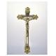 Gold Color Casket Crucifix OEM / ODM Service Acceptable For Wooden Coffin Decoration