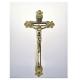 Plastic Jesus Funeral Crucifix In Gold Color OEM / ODM Service Acceptable