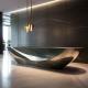 Luxury Hotel Reception Front Desk With Marbling And Metal Custom