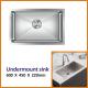 25 Inch Undermount Kitchen Sink , 60x45 16 Gauge Stainless Steel Sink