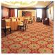 Red Polypropylene Wilton Patterned Carpets For Hotel Banquet Hall