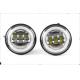 Strong illumination 4.5inch 30w fog lights for Harley Davidson with Angel Eyes
