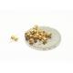 Gold Plated Hermetically Sealed Connectors Glass To Metal Single Pin For Transmit Microwave Signals