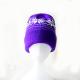High quality cheap elegant knitting acrylic outdoor warm snowflake pattern purple hat for kids adults