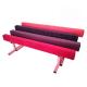 Pink Faux Leather Kids Gymnastics Beam Eco Friendly For Outdoor Exercise Sport