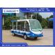 72V 14 Seats Electric Shuttle Vehicles For Multi Passenger 28km/H Max. Speed Balck Seat With Curtain