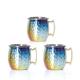 Hot Sell 65ml Moscow mule mug cocktail hammer rainbow-plated cup