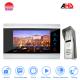 Morningtech Gold color 10.1inch touch button AHD video door phone intercom system for home