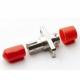 ISO9001:2008 Red Hat ST To FC Hybrid Fiber Optic Adaptors Rohs High Intensity And Stability