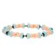 Energy Orange Heishi Beads Stretchy Bracelet Customized For Fashion Lady