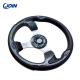 Black PVC Detachable Steering Wheel 12.5 inch For Electric Golf Buggy