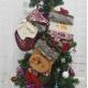 Multi - Color Christmas Ornament Crafts Snowman Decoration Plush Stockings