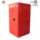 Red Paint & Ink Chemical Storage Cabinet For Flammable Liquids , 60 Gallon