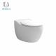 Egg Shape Wall Hung Toilet Bowl Multi Colors Fashion Apartment Dual Flush