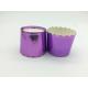 Shining Purple Colored Foil Cupcake Liners , Foil Baking Cases For Wedding Party Sweet Cake