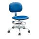 Adjustable Pneumatic Rod Conductive 109 Ohm ESD Lab Chairs