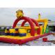 CE Commercial 0.55mm PVC Tarpaulin Obstacle Course With Money Arch N Deer Slide