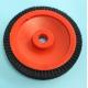 Red Body Stenter Machine Parts Monforts Small Type Brush Wheel Black Hair